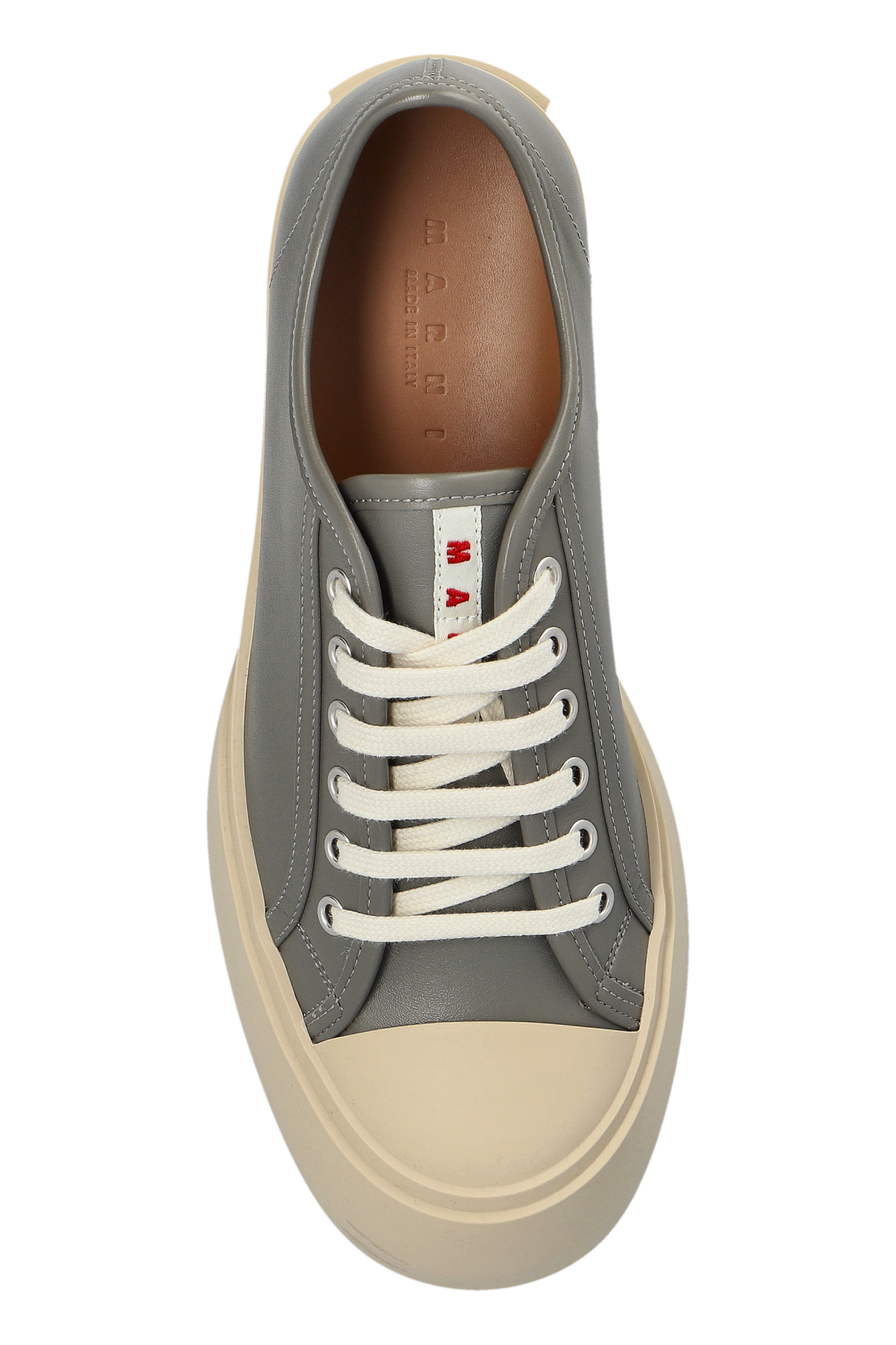 スニーカー MARNI Women Sneakers SNZW003020P7226 Grey Grey leather Pablo lace-up sneaker | Marni